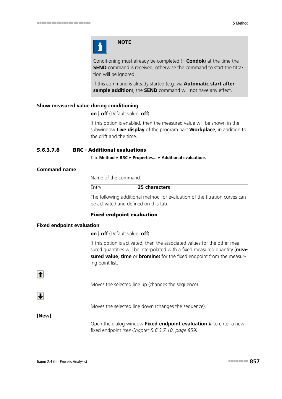 8 brc - additional evaluations, Additional evaluations | Metrohm tiamo 2.4 (process analysis) User Manual | Page 873 / 1809