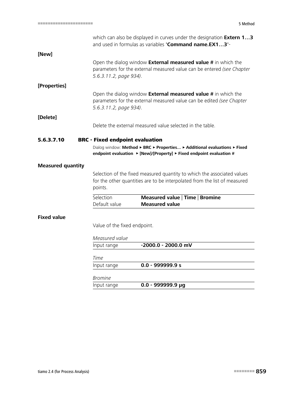 10 brc - fixed endpoint evaluation | Metrohm tiamo 2.4 (process analysis) User Manual | Page 875 / 1809