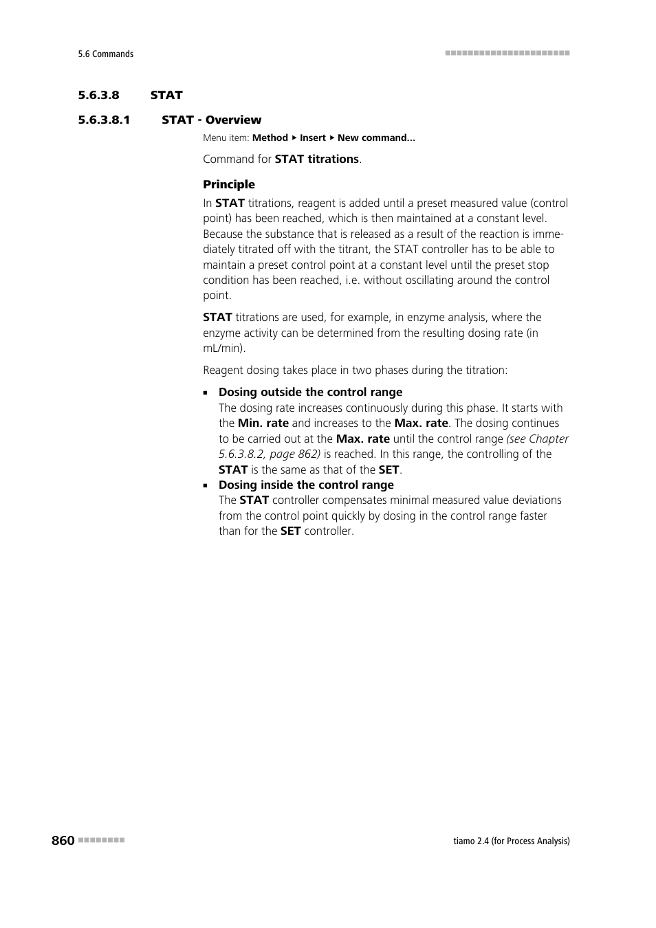 8 stat, 1 stat - overview, Stat | Metrohm tiamo 2.4 (process analysis) User Manual | Page 876 / 1809