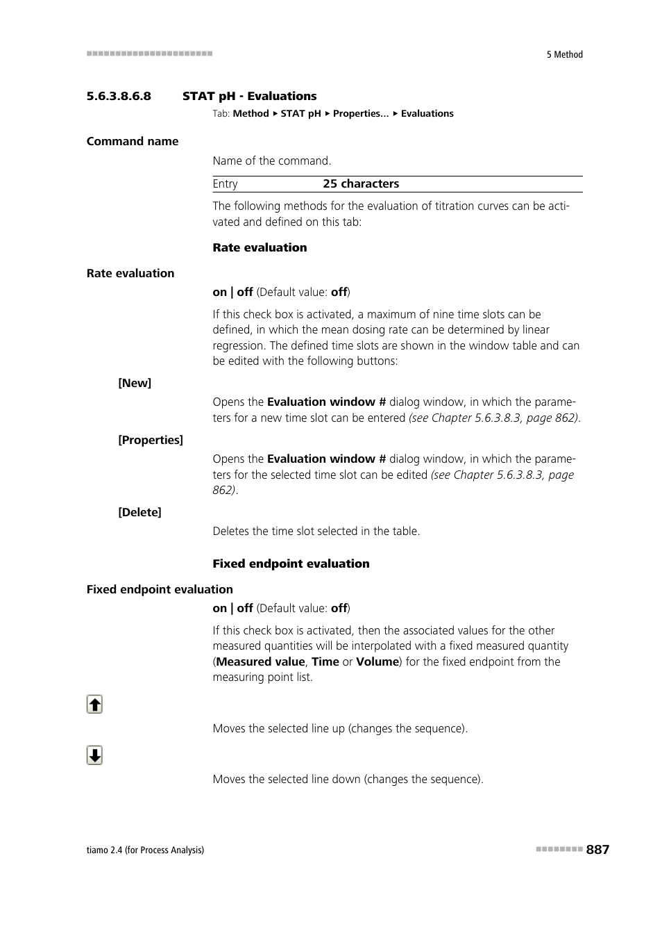 8 stat ph - evaluations, Evaluations | Metrohm tiamo 2.4 (process analysis) User Manual | Page 903 / 1809