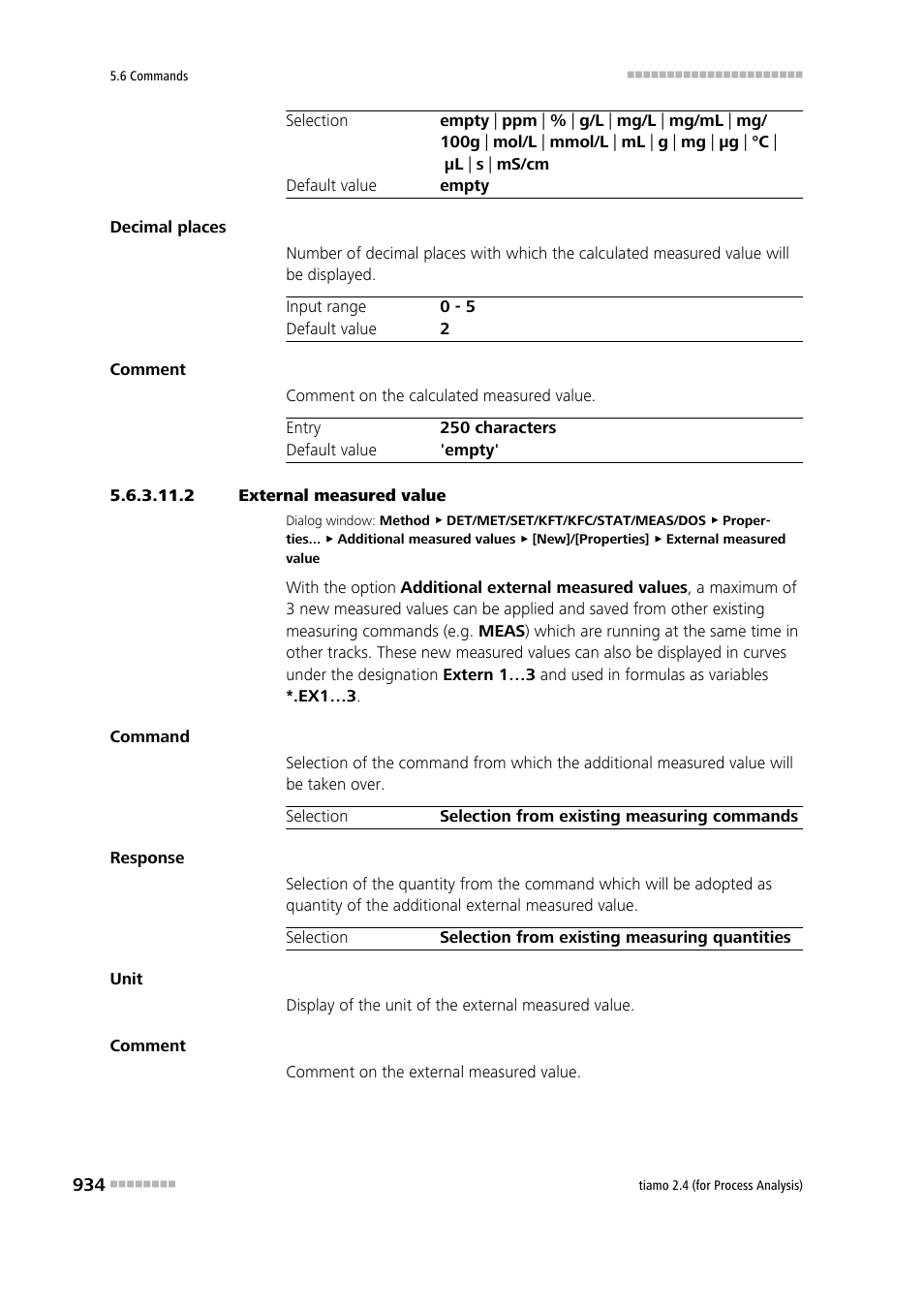 2 external measured value | Metrohm tiamo 2.4 (process analysis) User Manual | Page 950 / 1809