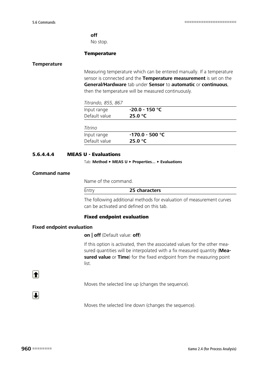 4 meas u - evaluations, Evaluations | Metrohm tiamo 2.4 (process analysis) User Manual | Page 976 / 1809