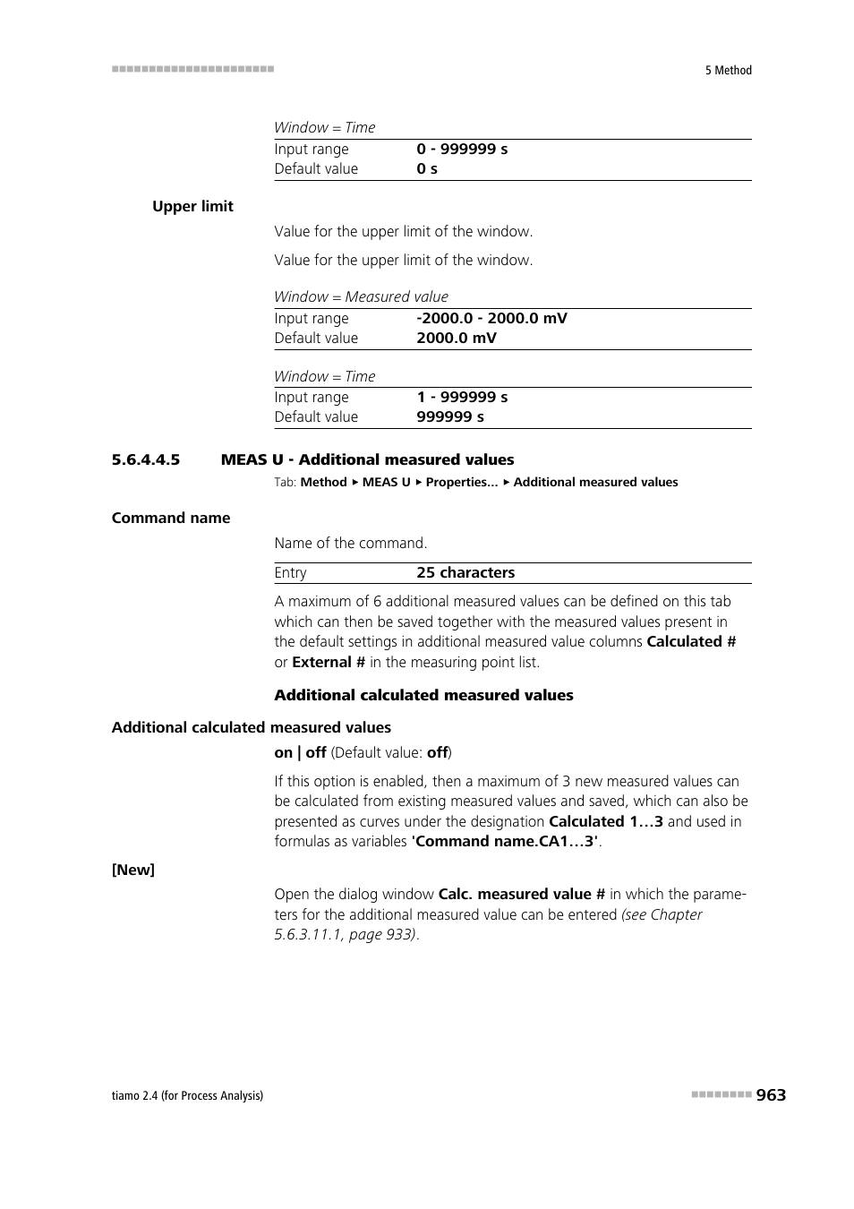 5 meas u - additional measured values, Additional measured values | Metrohm tiamo 2.4 (process analysis) User Manual | Page 979 / 1809