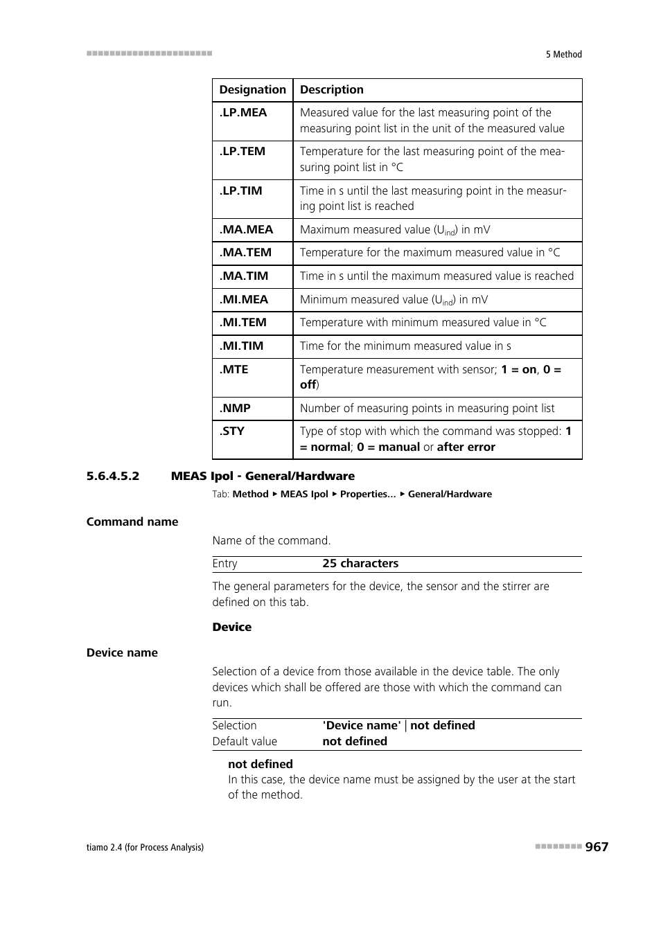 2 meas ipol - general/hardware | Metrohm tiamo 2.4 (process analysis) User Manual | Page 983 / 1809