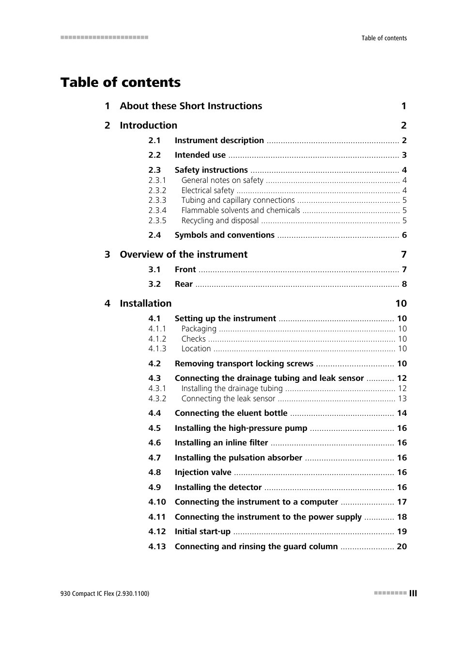 Metrohm 930 Compact IC Flex User Manual | Page 5 / 39