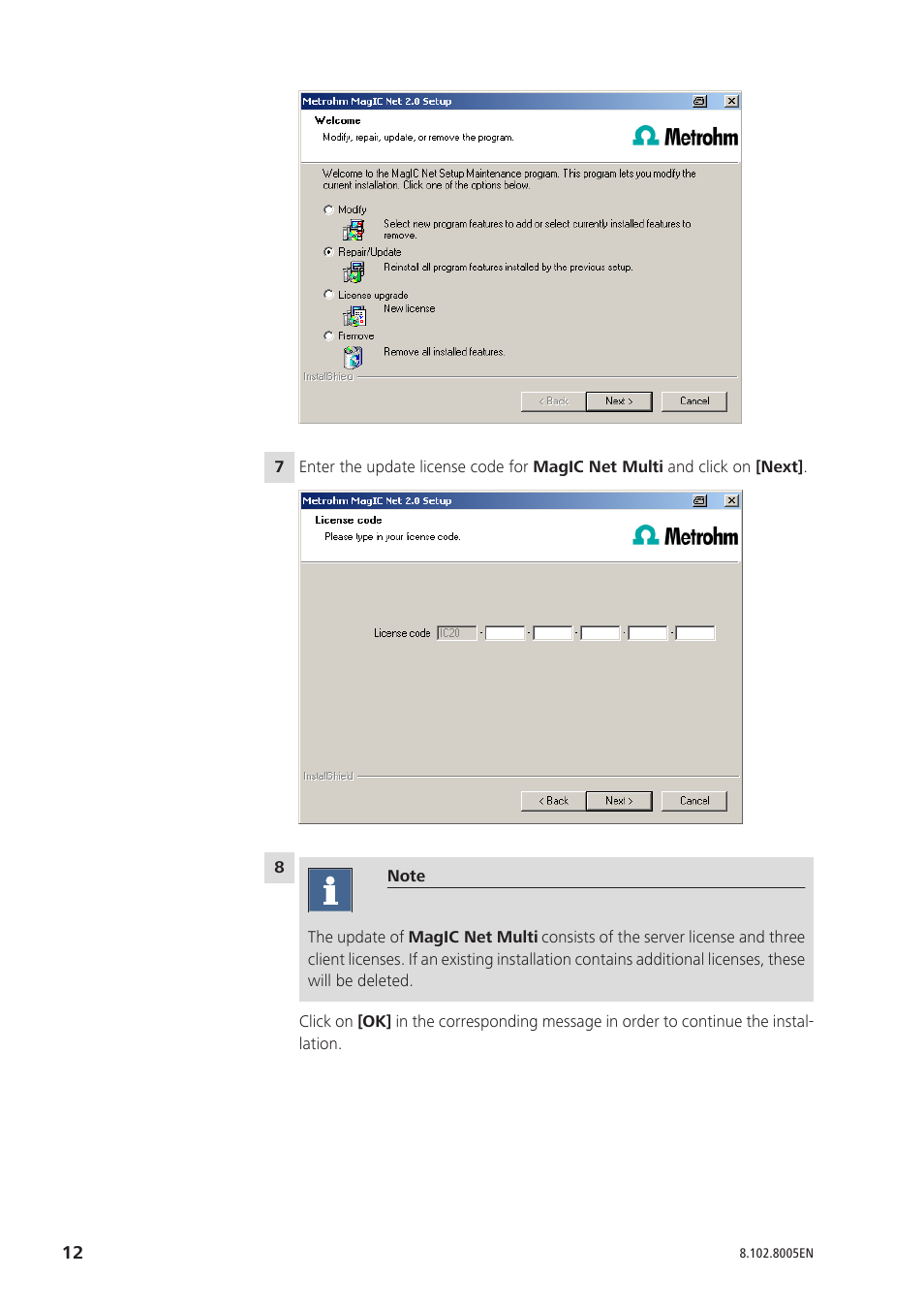 Metrohm MagIC Net 2.0 User Manual | Page 12 / 13