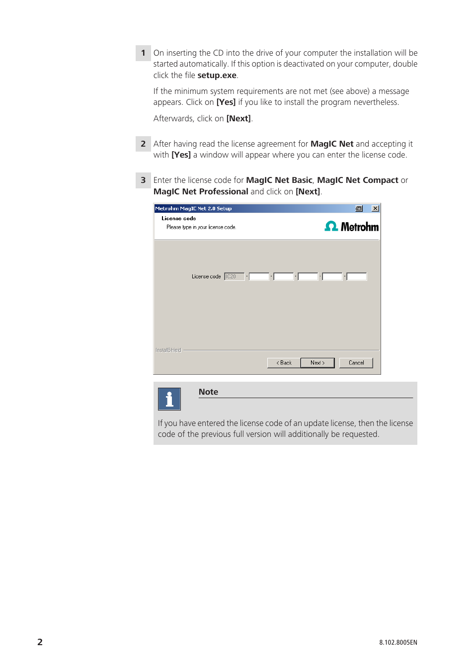 Metrohm MagIC Net 2.0 User Manual | Page 2 / 13