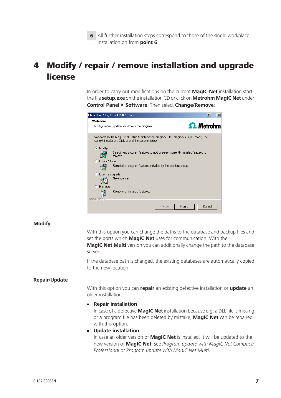 Metrohm MagIC Net 2.0 User Manual | Page 7 / 13