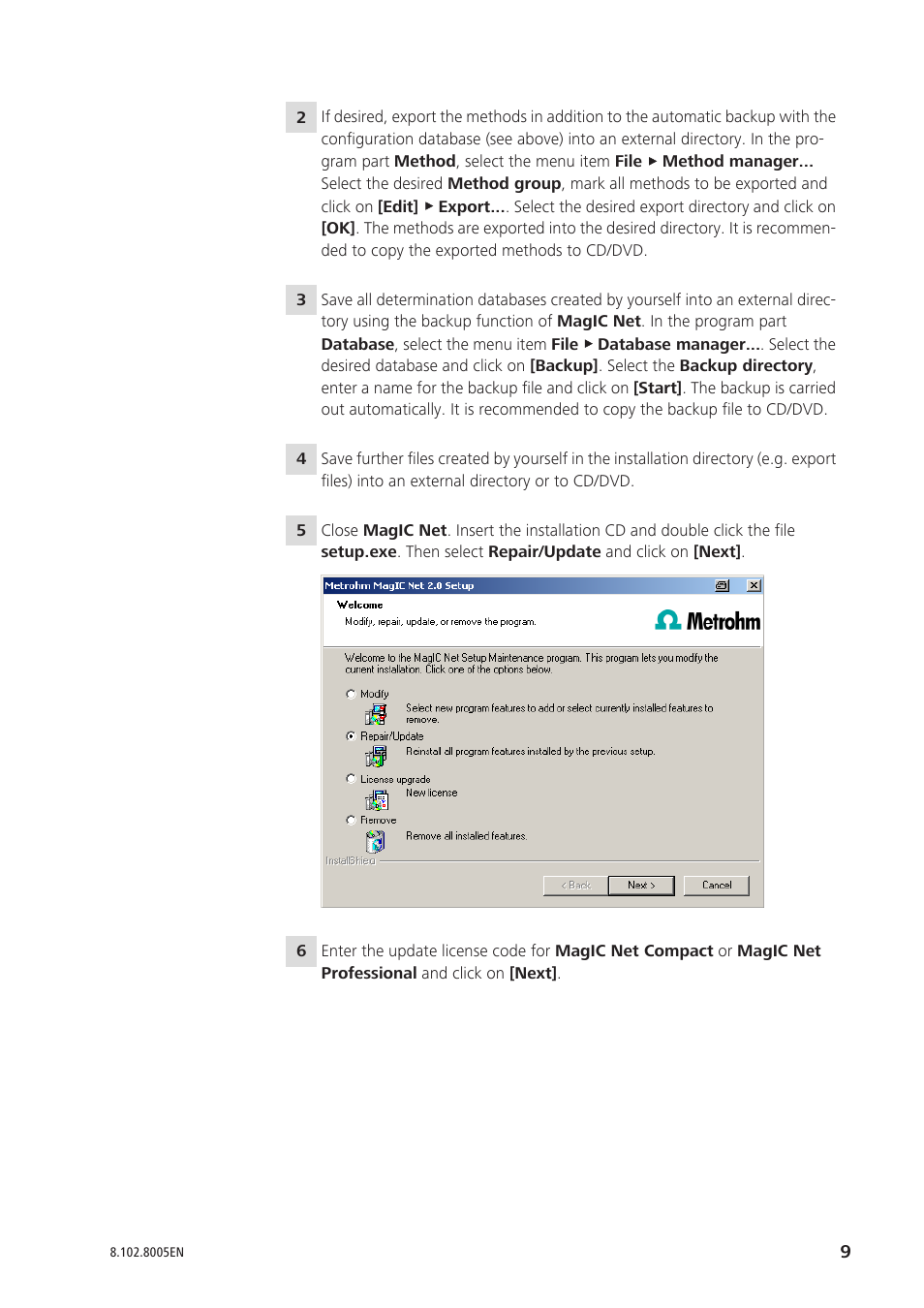 Metrohm MagIC Net 2.0 User Manual | Page 9 / 13