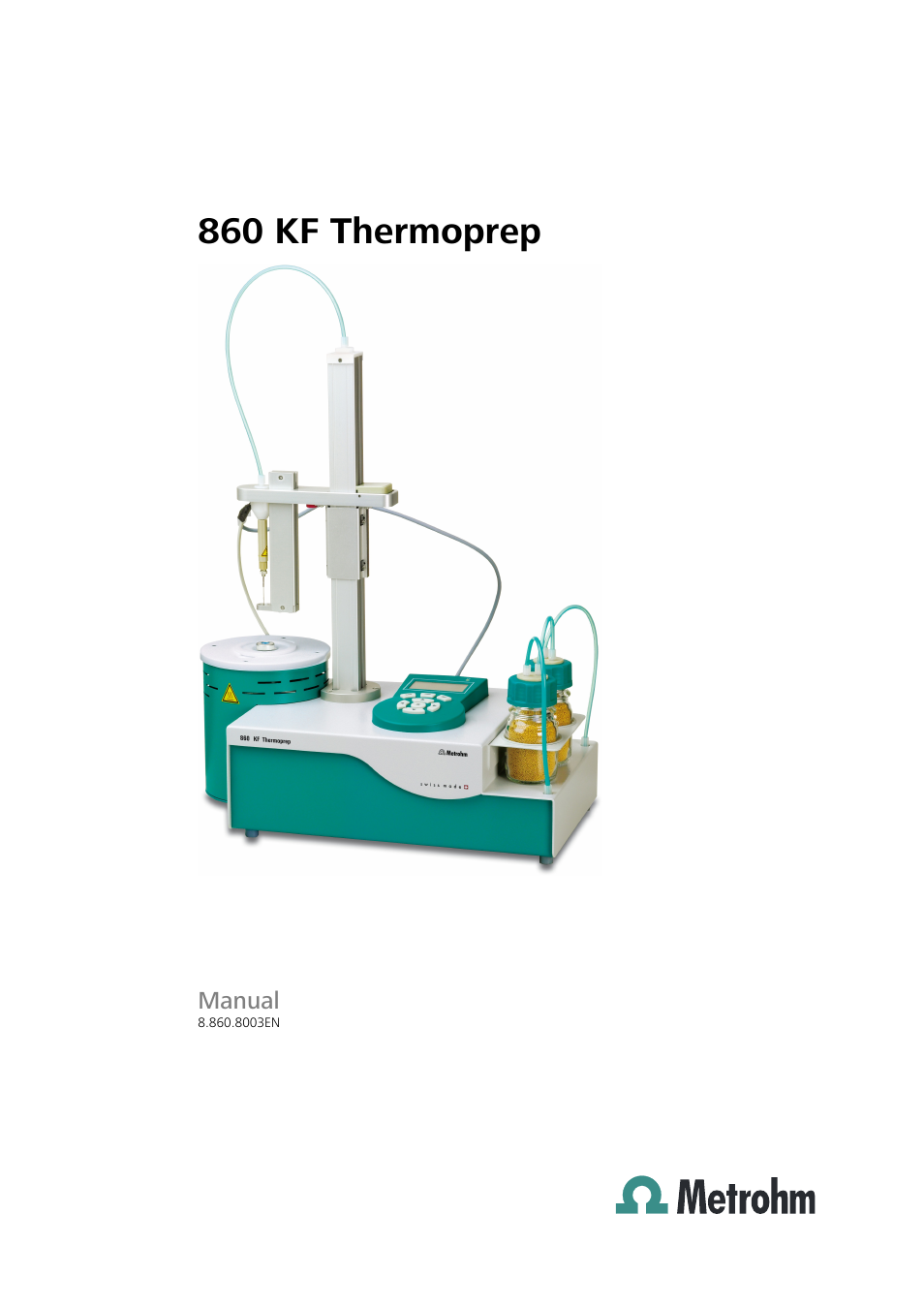 Metrohm 860 KF Thermoprep User Manual | 64 pages