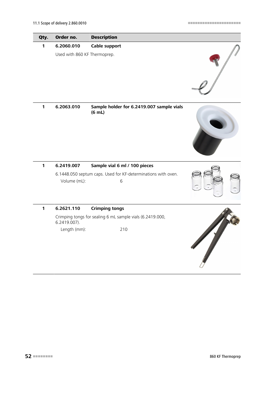 Metrohm 860 KF Thermoprep User Manual | Page 60 / 64