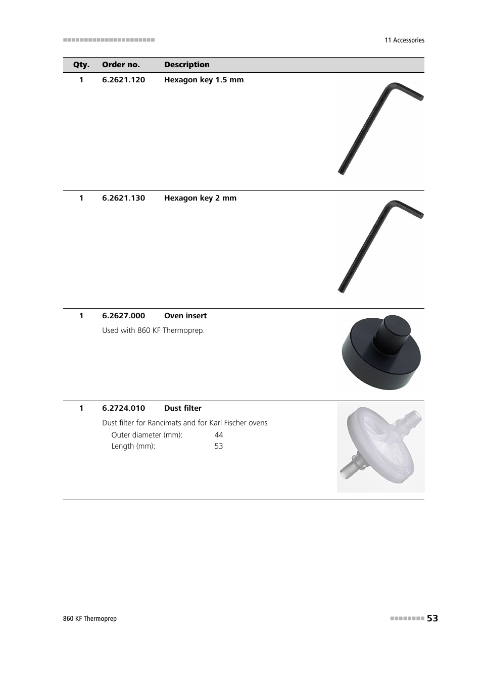 Metrohm 860 KF Thermoprep User Manual | Page 61 / 64