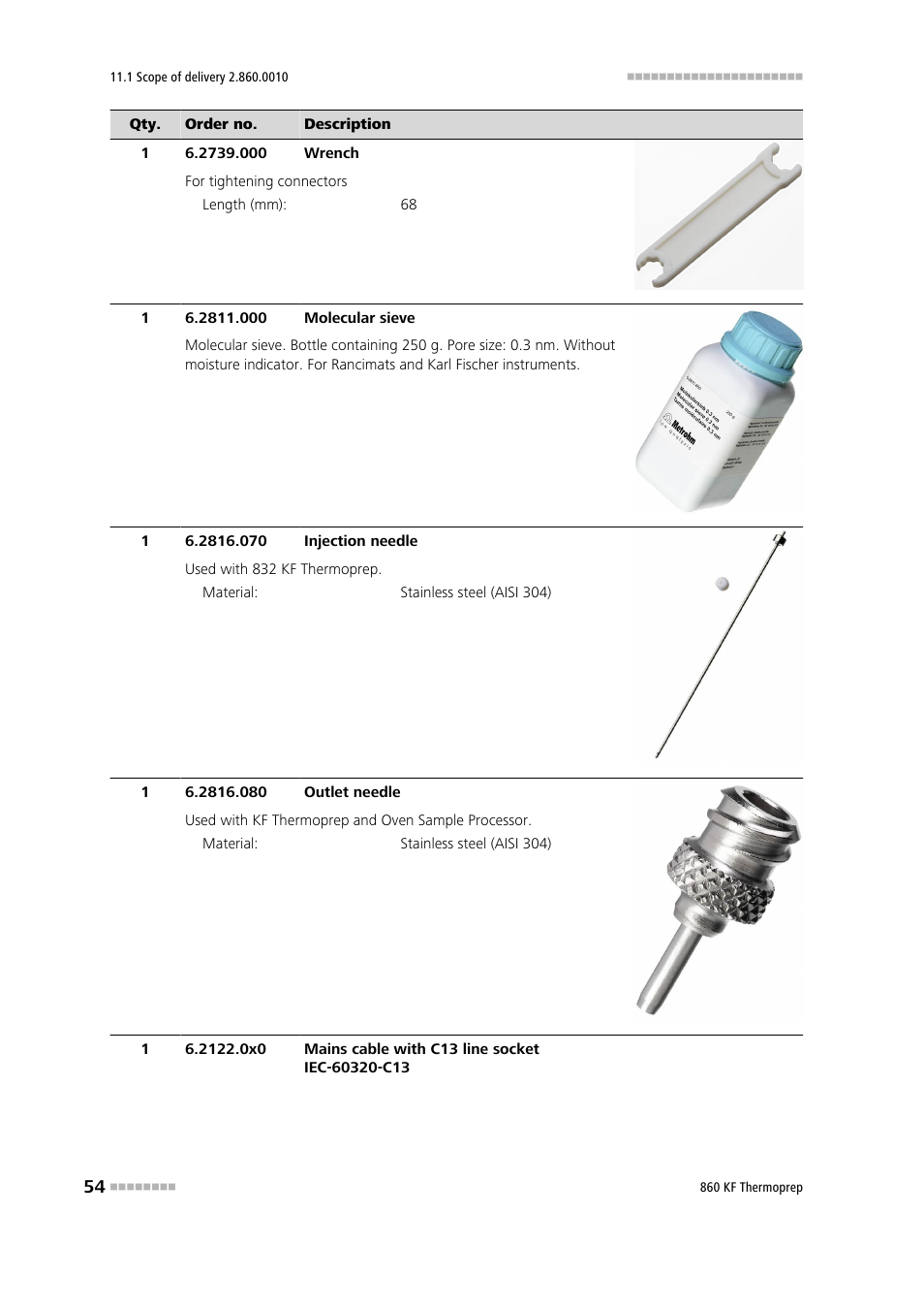 Metrohm 860 KF Thermoprep User Manual | Page 62 / 64