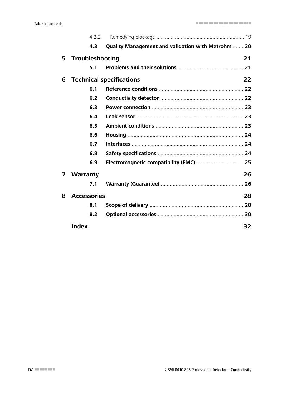 Metrohm 896 Professional Detector – Conductivity User Manual | Page 6 / 40