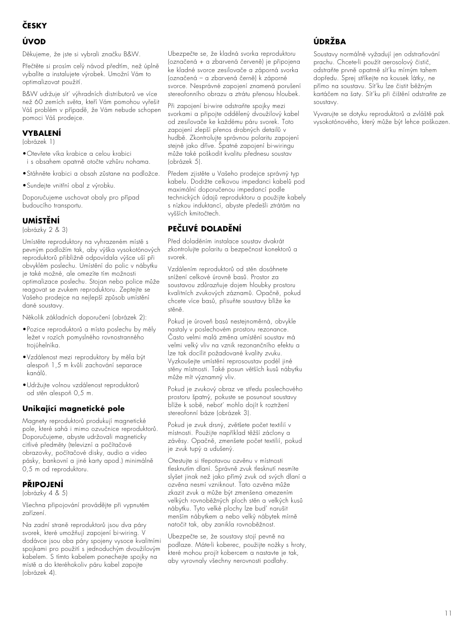 Bowers & Wilkins 600 Series 2 DM602 S2 User Manual | Page 13 / 20