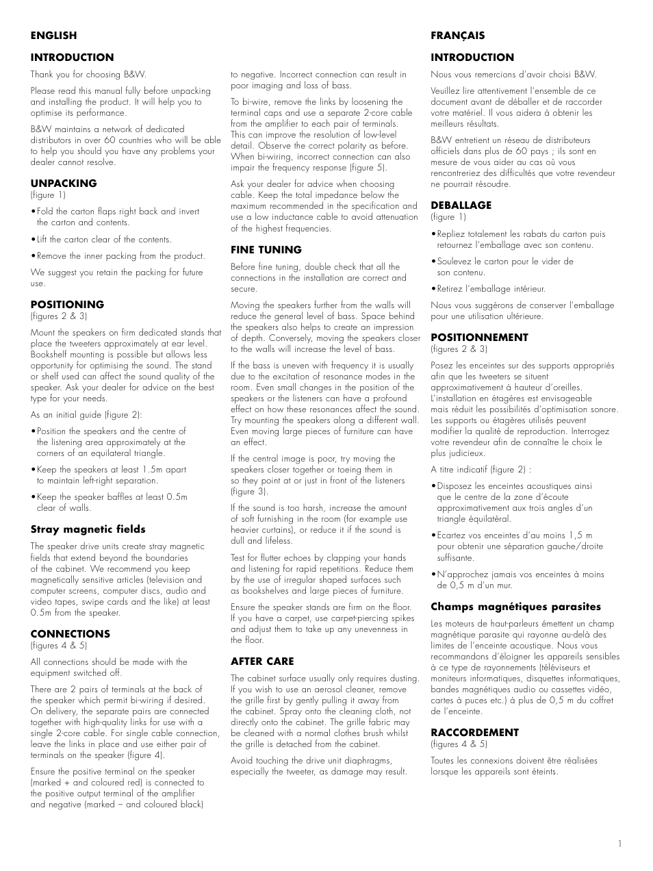 Bowers & Wilkins 600 Series 2 DM602 S2 User Manual | Page 3 / 20
