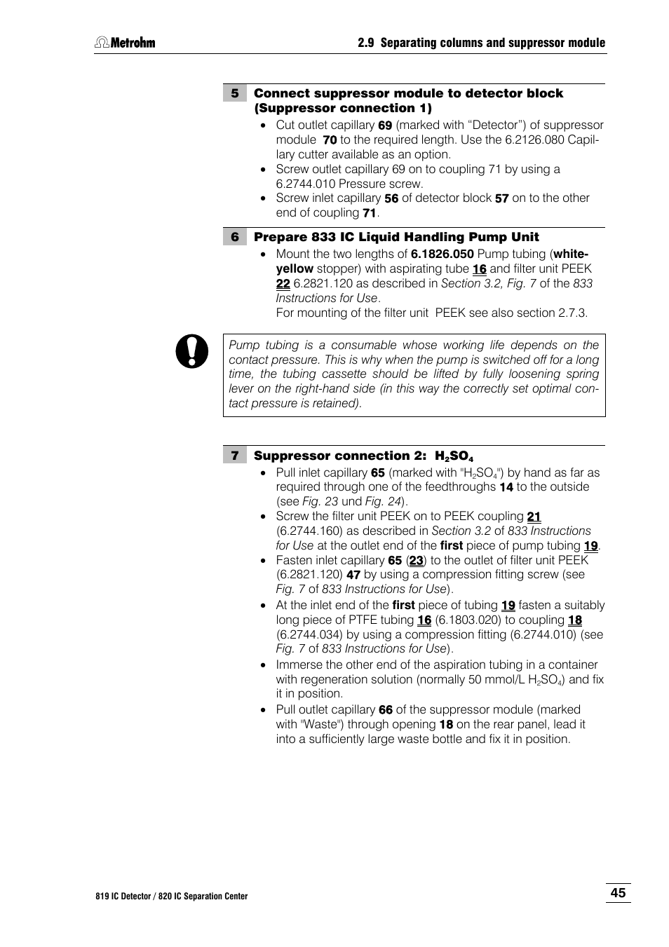 Metrohm 820 IC Separation Center User Manual | Page 53 / 123