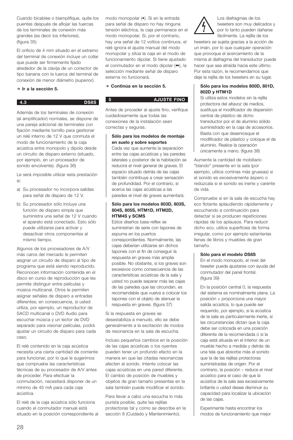 Bowers & Wilkins DS8 User Manual | Page 31 / 112