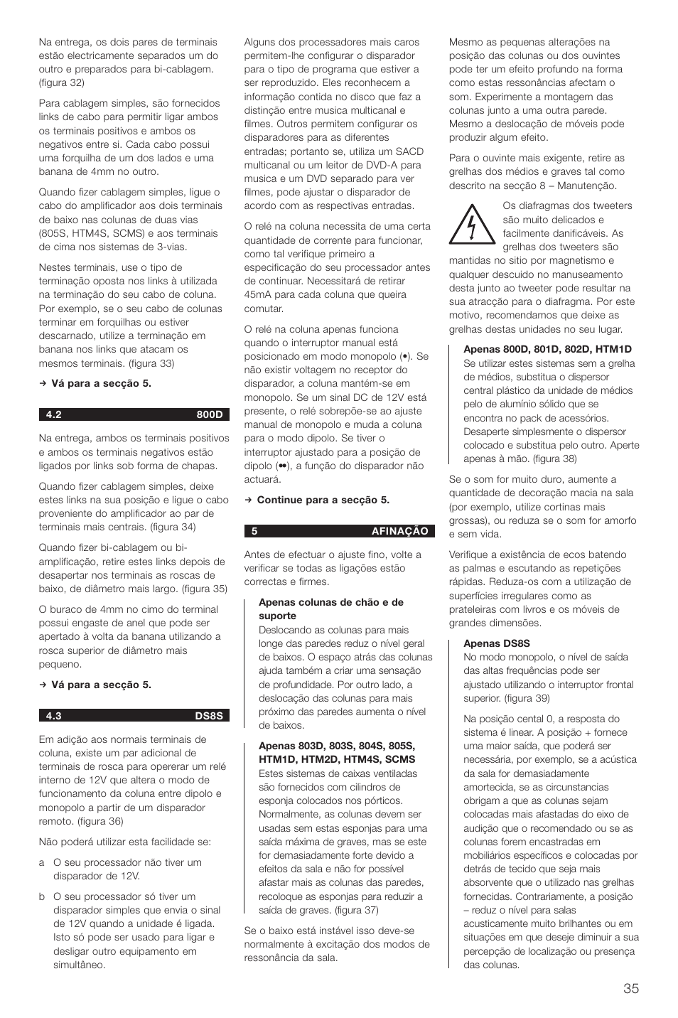 Bowers & Wilkins DS8 User Manual | Page 38 / 112