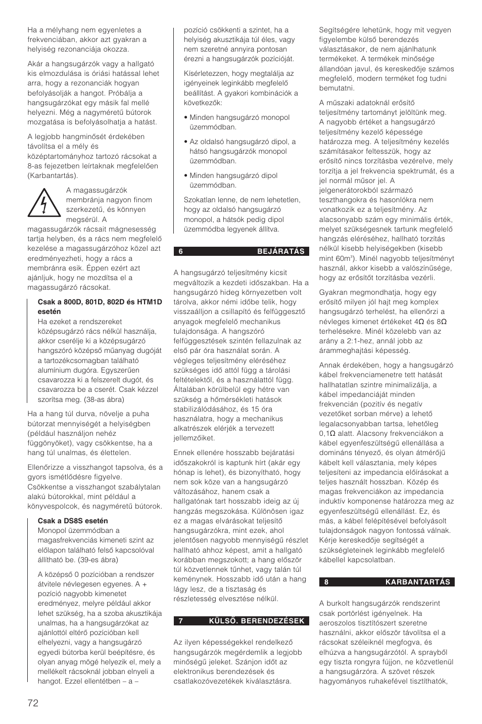 Bowers & Wilkins DS8 User Manual | Page 75 / 112