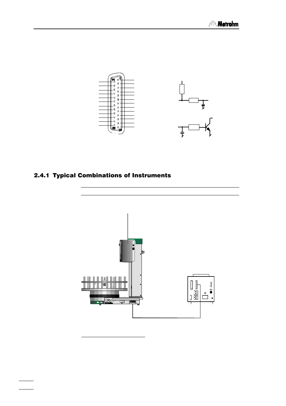 1 typical combinations of instruments | Metrohm 760 Sample Changer User Manual | Page 15 / 40