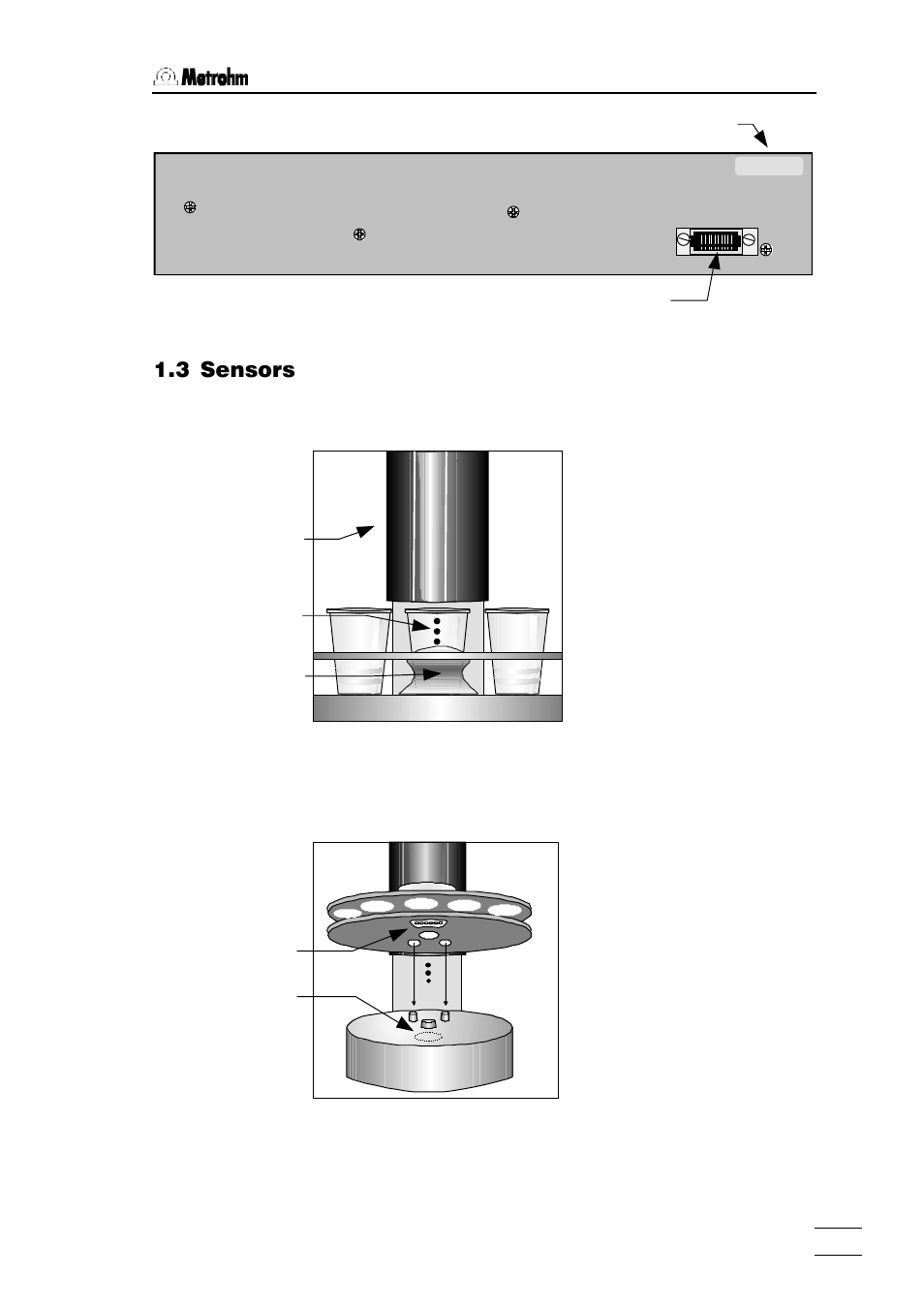 3 sensors | Metrohm 760 Sample Changer User Manual | Page 6 / 40