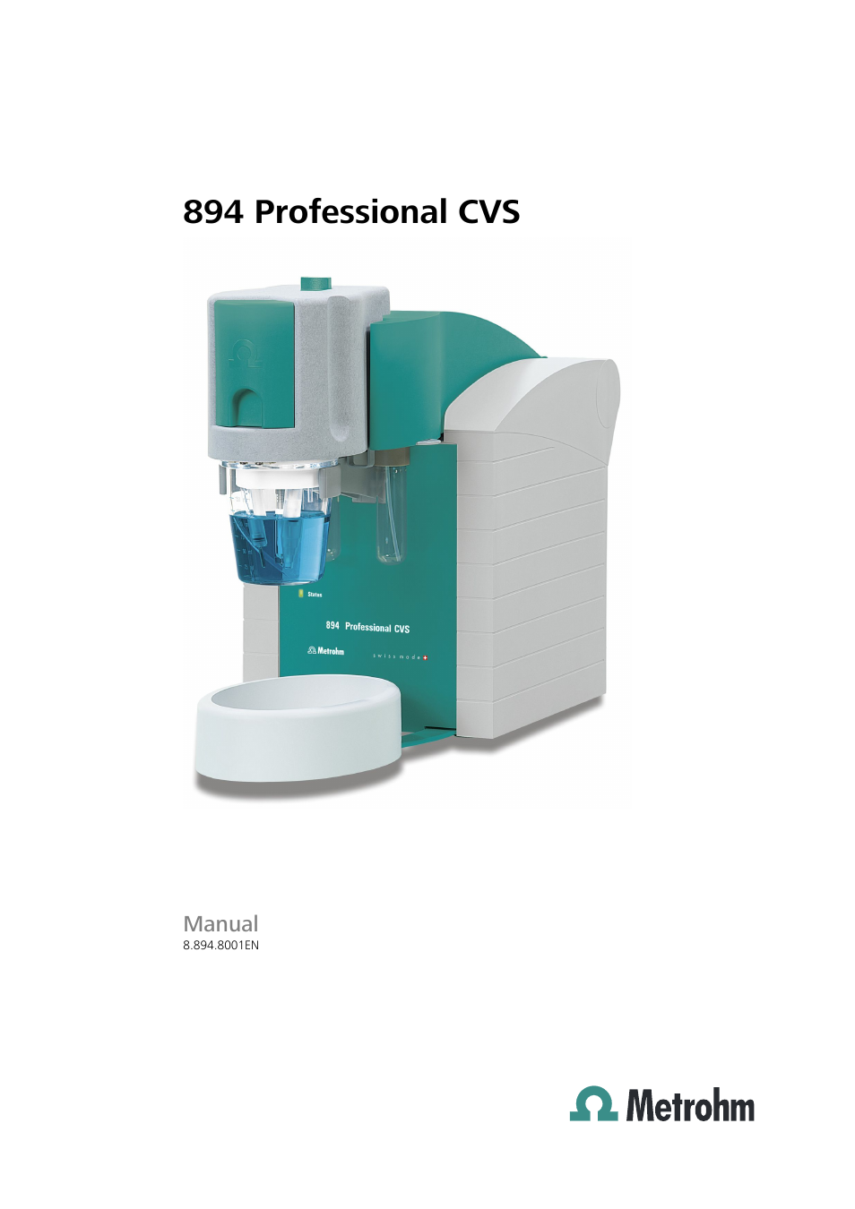 Metrohm 894 Professional CVS User Manual | 107 pages