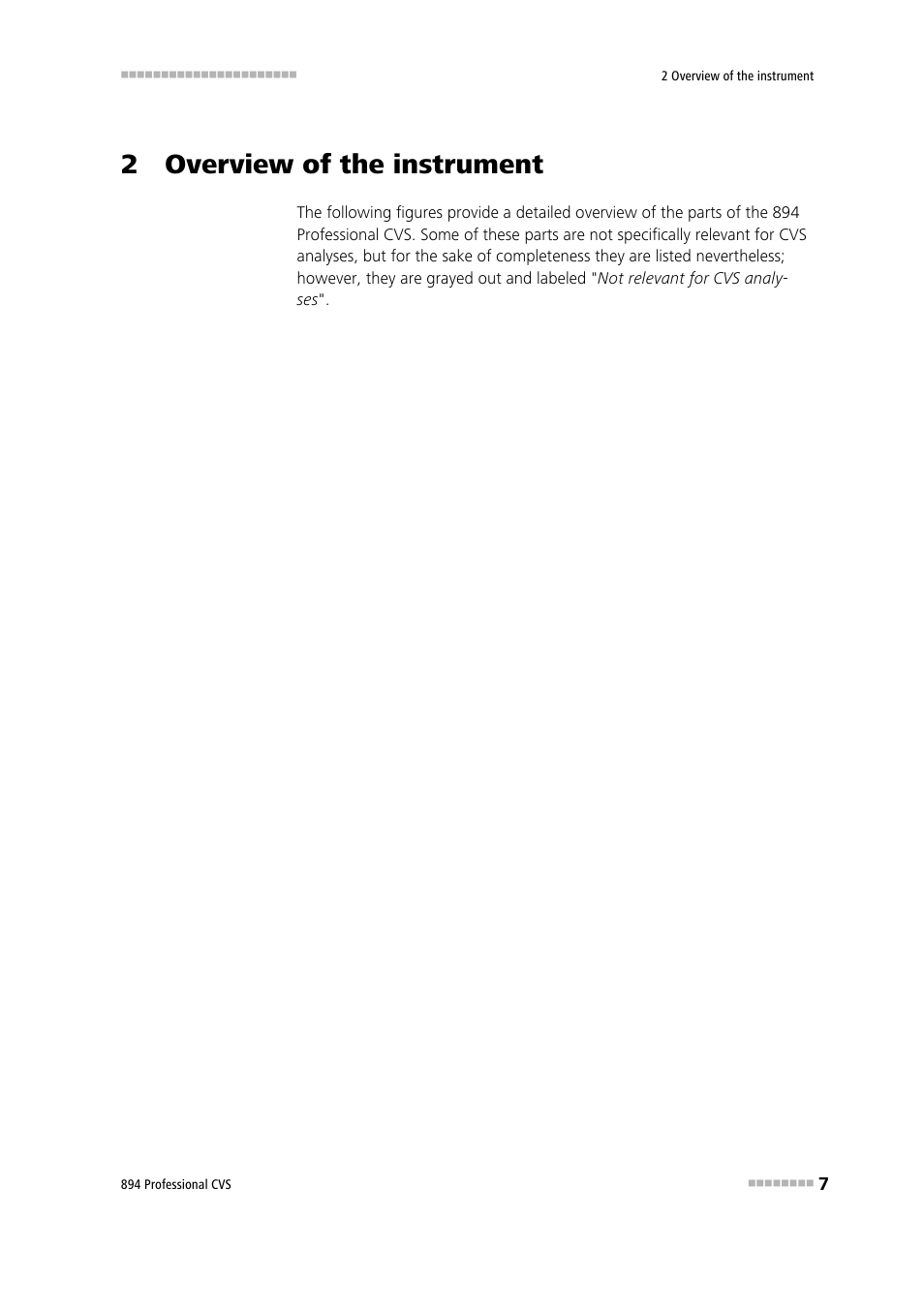 2 overview of the instrument | Metrohm 894 Professional CVS User Manual | Page 17 / 107
