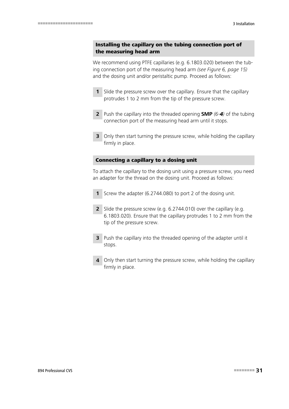 Metrohm 894 Professional CVS User Manual | Page 41 / 107