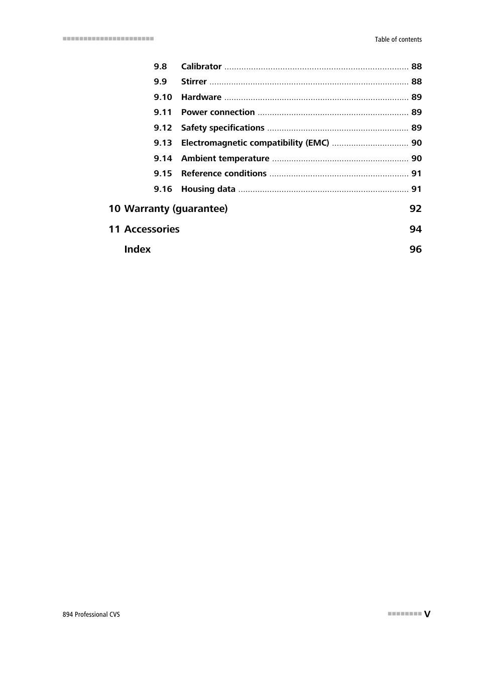 Metrohm 894 Professional CVS User Manual | Page 7 / 107