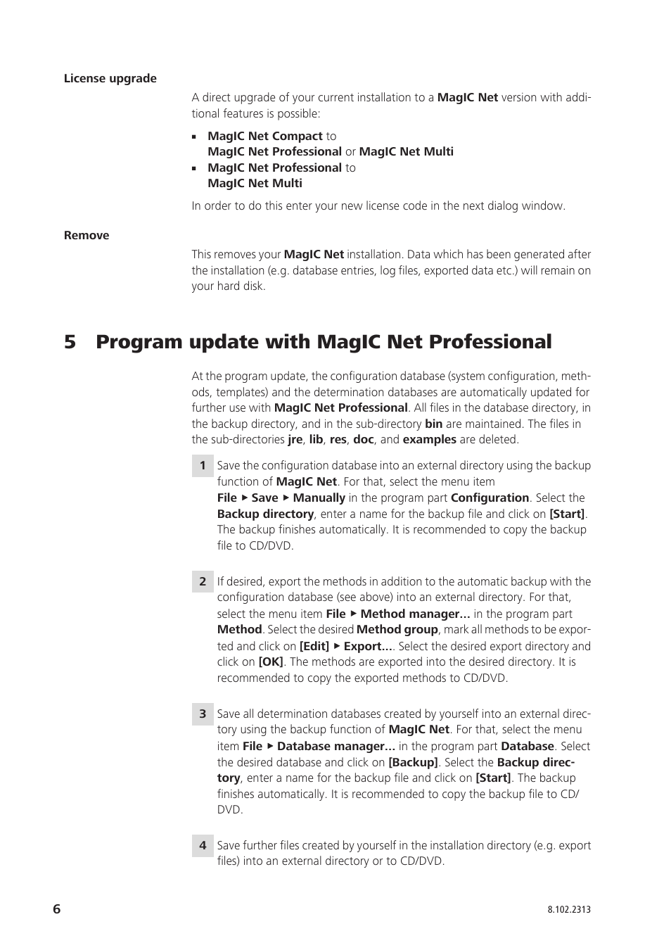 5 program update with magic net professional | Metrohm MagIC Net 1.1 User Manual | Page 6 / 9