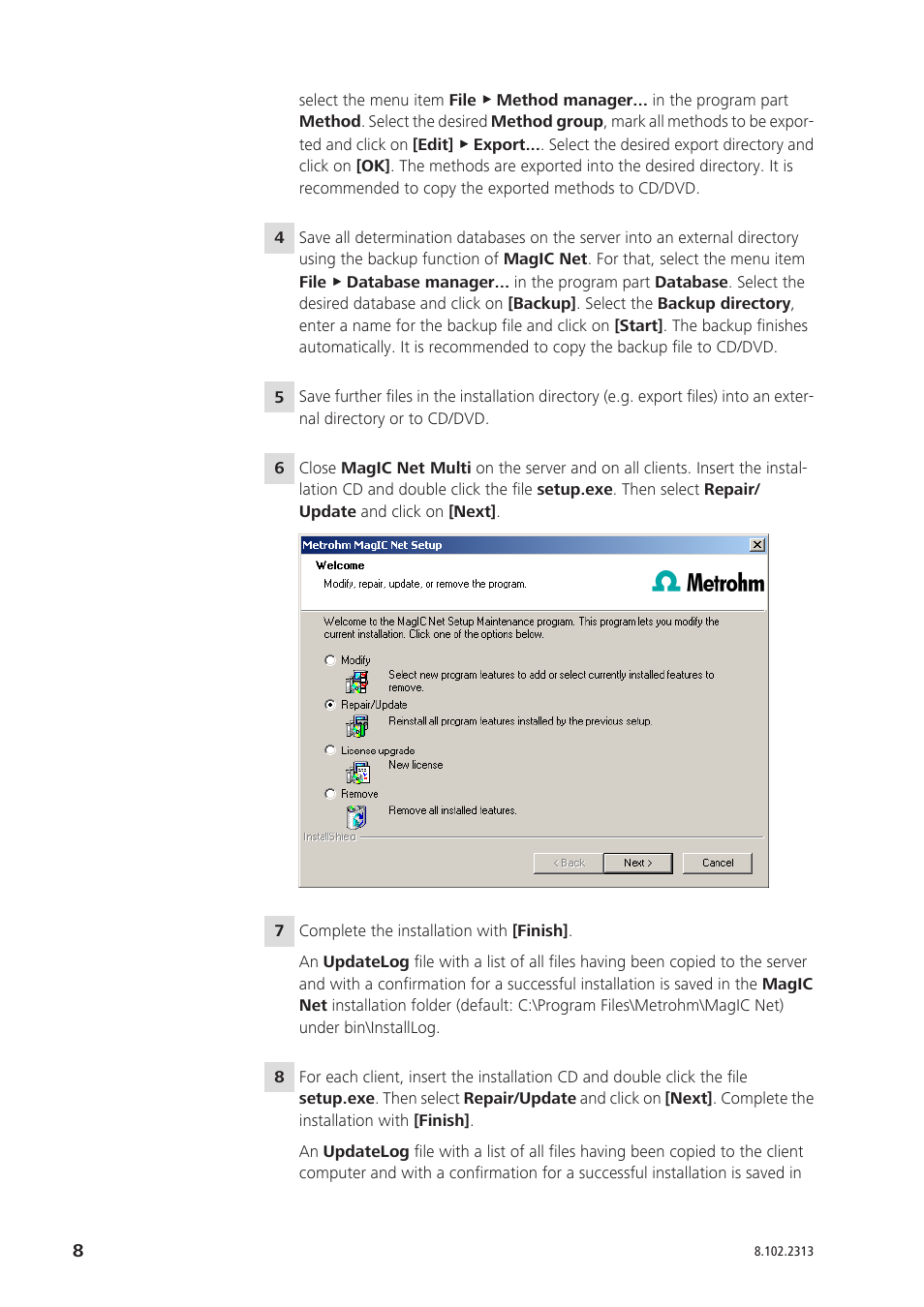 Metrohm MagIC Net 1.1 User Manual | Page 8 / 9