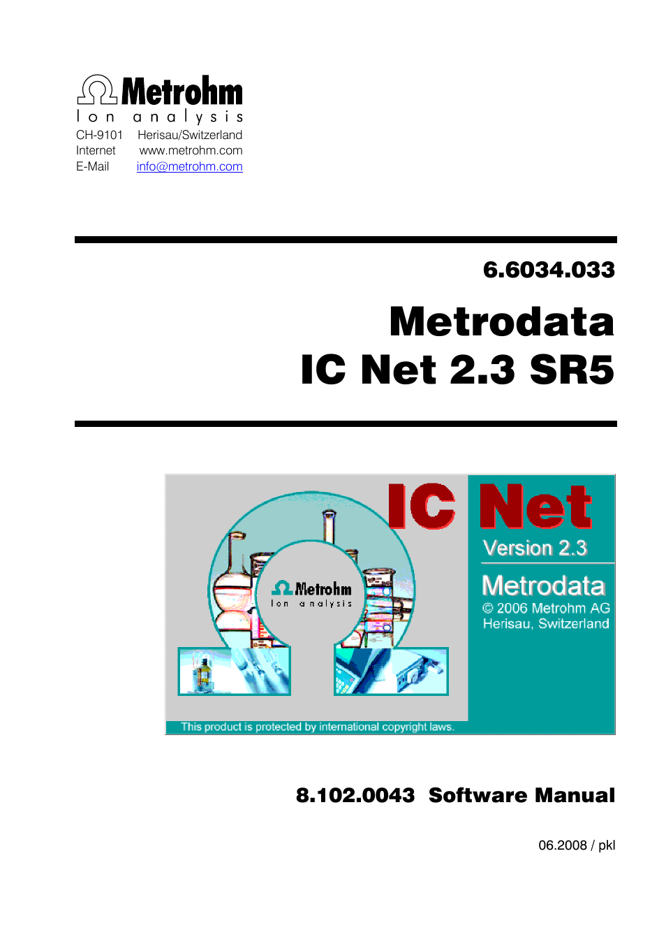 Metrohm IC Net 2.3 User Manual | 389 pages