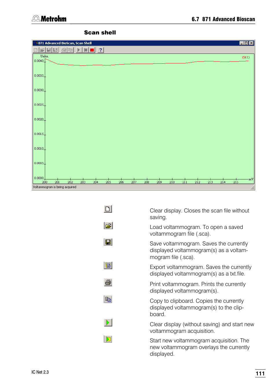 Scan shell | Metrohm IC Net 2.3 User Manual | Page 121 / 389