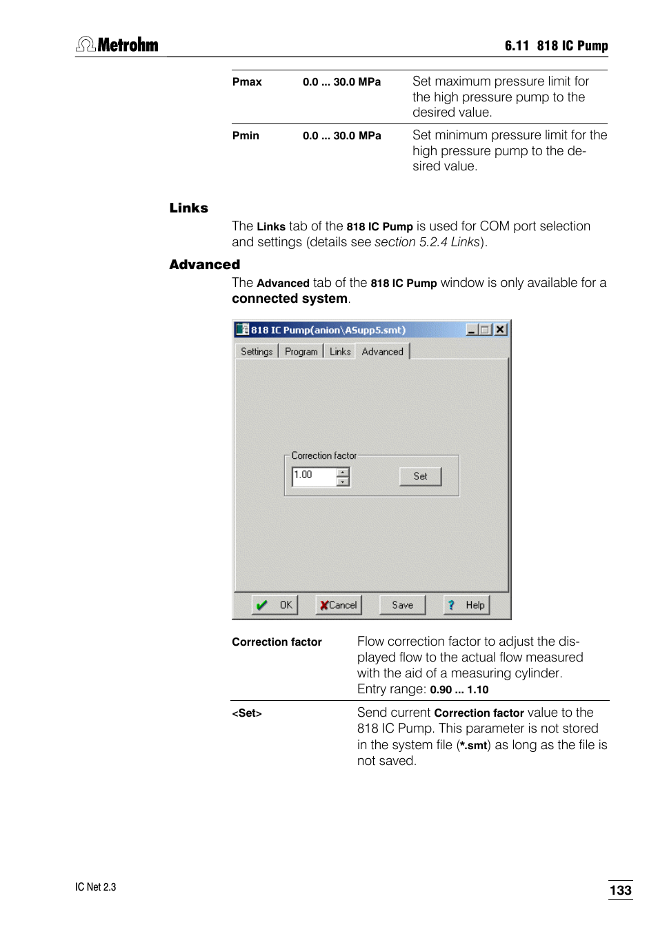 Links, Advanced | Metrohm IC Net 2.3 User Manual | Page 143 / 389