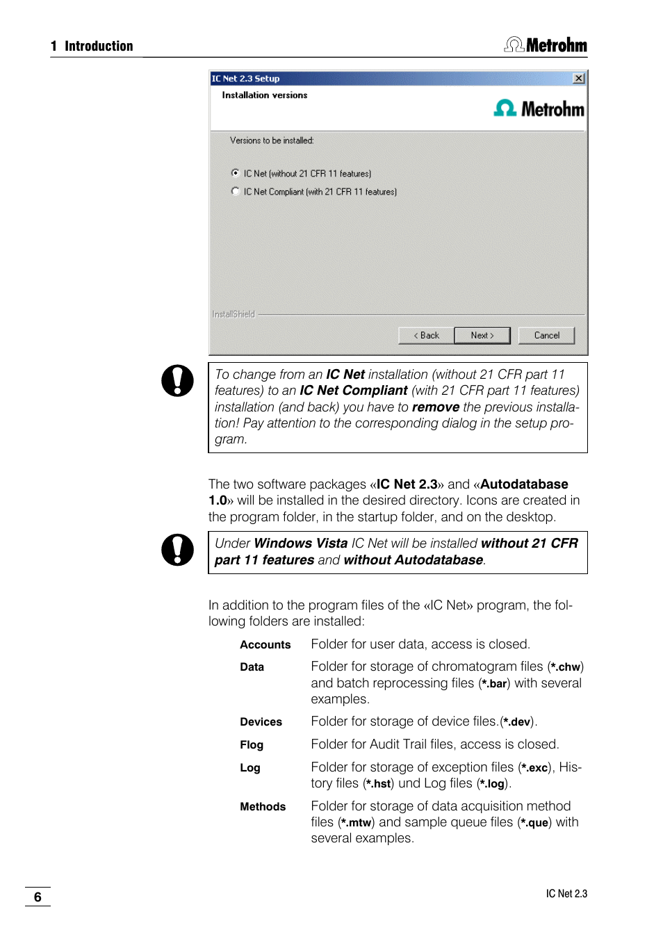 Metrohm IC Net 2.3 User Manual | Page 16 / 389