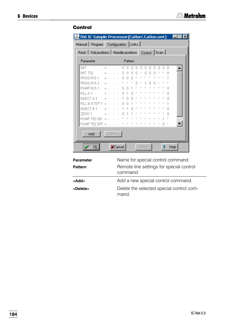 Control | Metrohm IC Net 2.3 User Manual | Page 194 / 389
