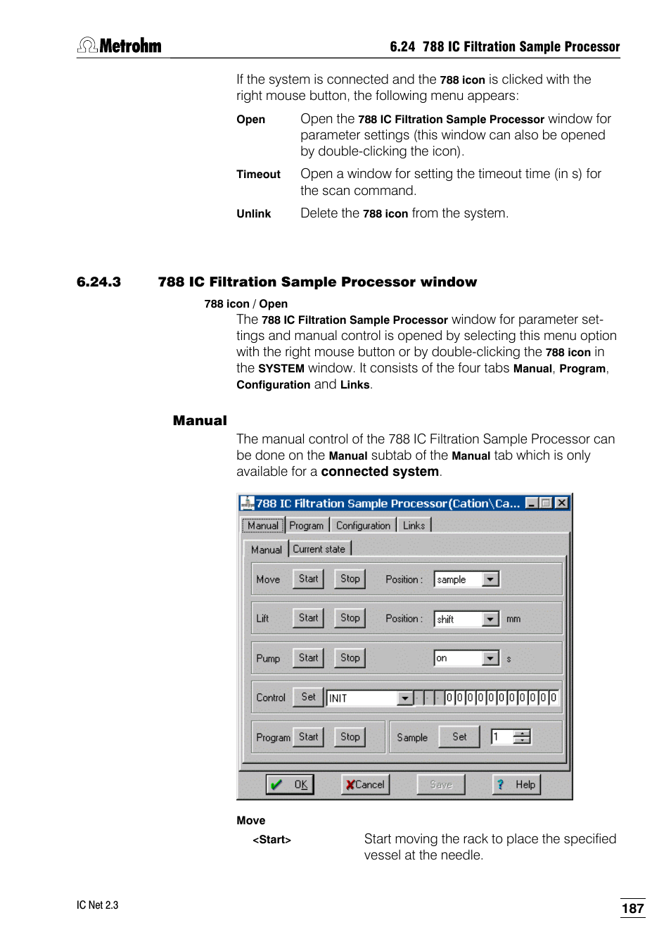 3 788 ic filtration sample processor window, Manual | Metrohm IC Net 2.3 User Manual | Page 197 / 389