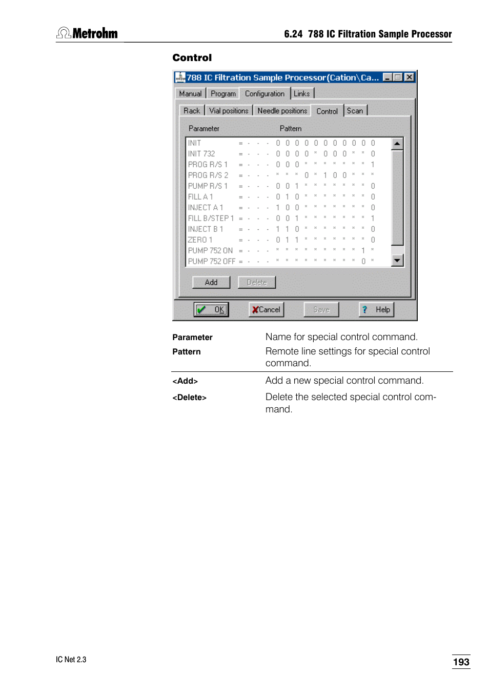 Control | Metrohm IC Net 2.3 User Manual | Page 203 / 389