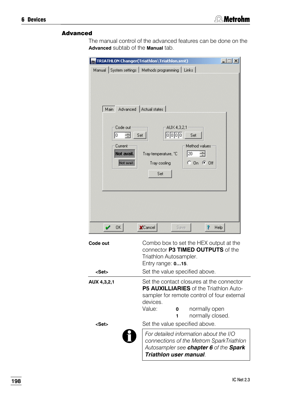 Advanced | Metrohm IC Net 2.3 User Manual | Page 208 / 389