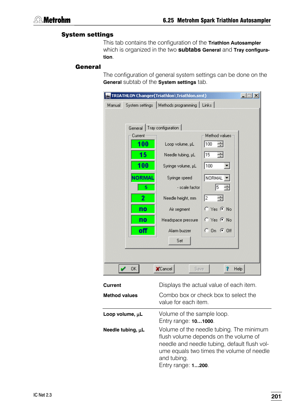 System settings, General | Metrohm IC Net 2.3 User Manual | Page 211 / 389