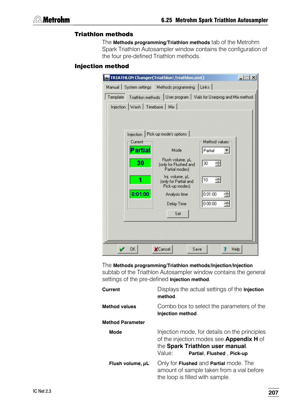 Triathlon methods, Injection method | Metrohm IC Net 2.3 User Manual | Page 217 / 389