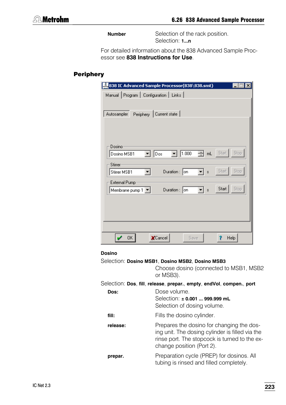 Periphery | Metrohm IC Net 2.3 User Manual | Page 233 / 389