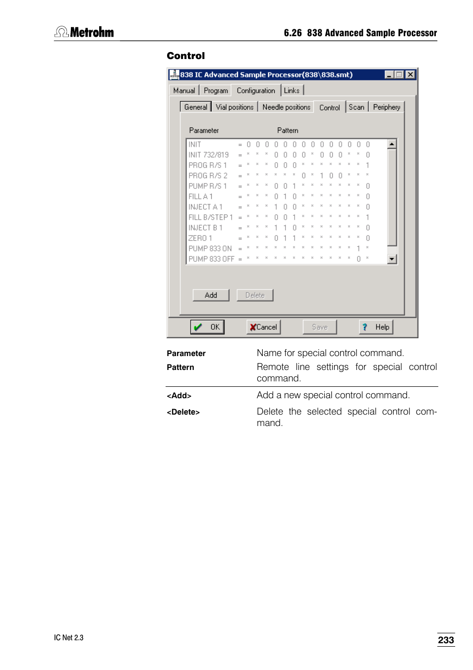 Control | Metrohm IC Net 2.3 User Manual | Page 243 / 389