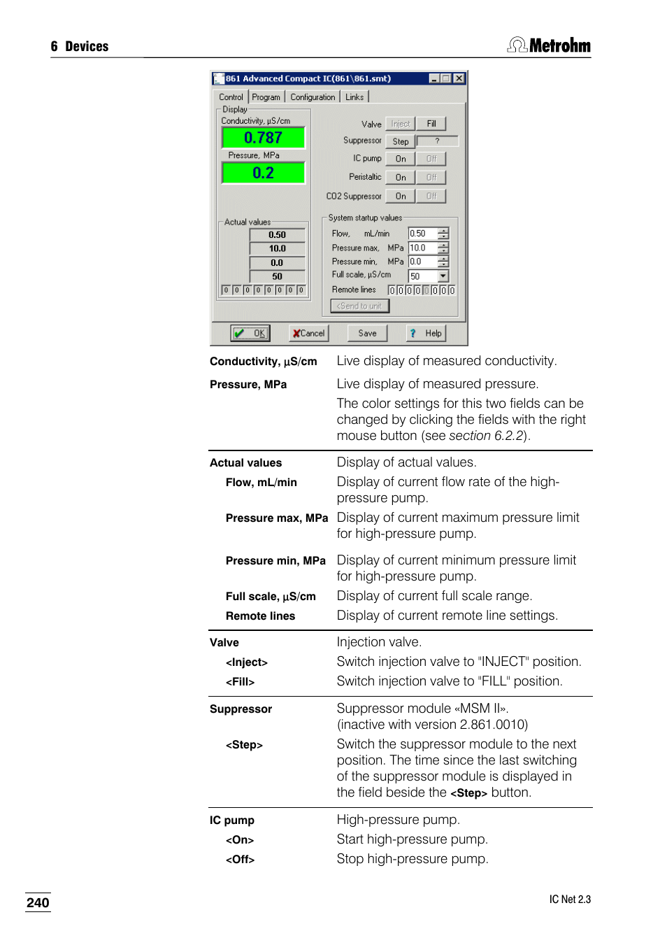 Metrohm IC Net 2.3 User Manual | Page 250 / 389