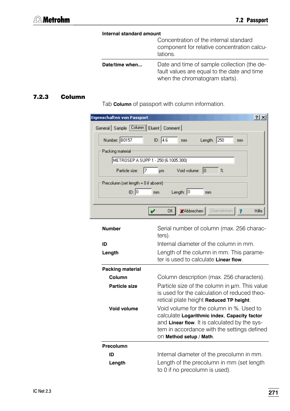 3 column | Metrohm IC Net 2.3 User Manual | Page 281 / 389