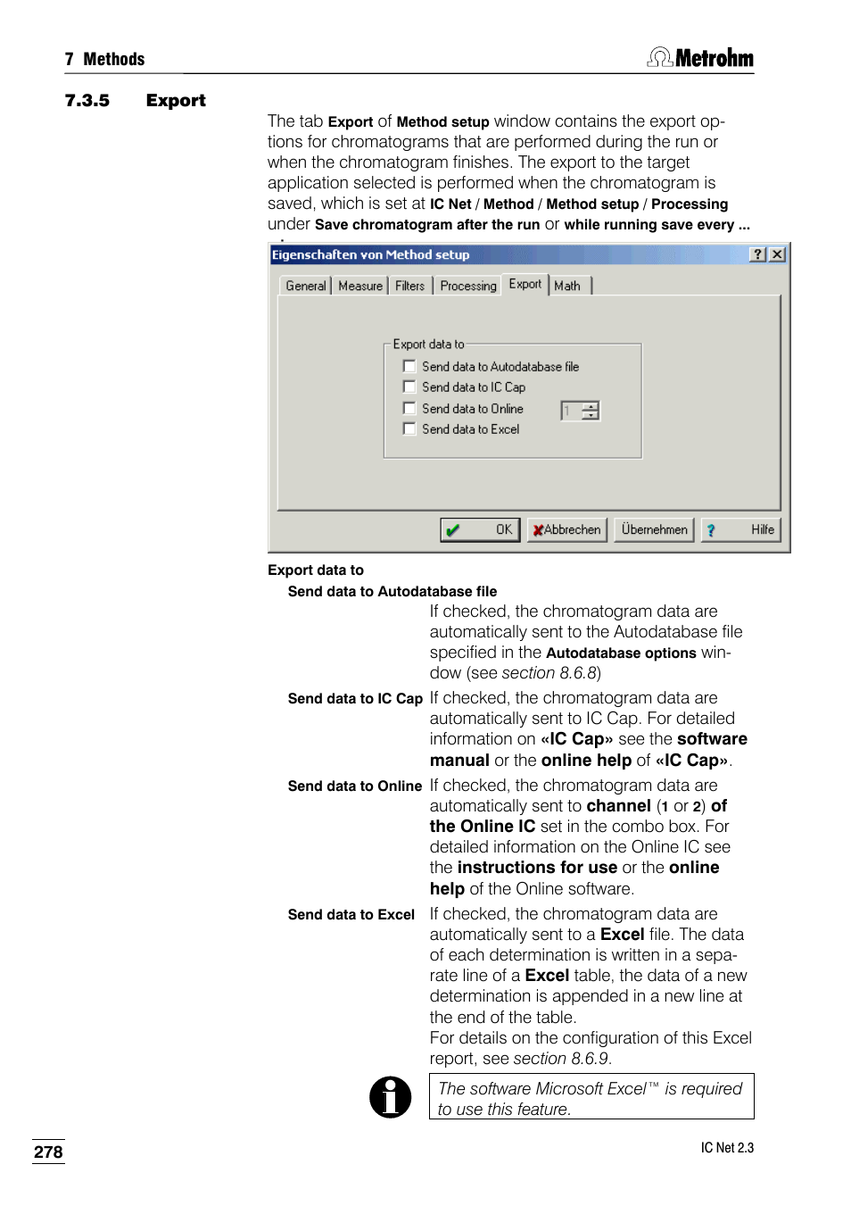 5 export | Metrohm IC Net 2.3 User Manual | Page 288 / 389