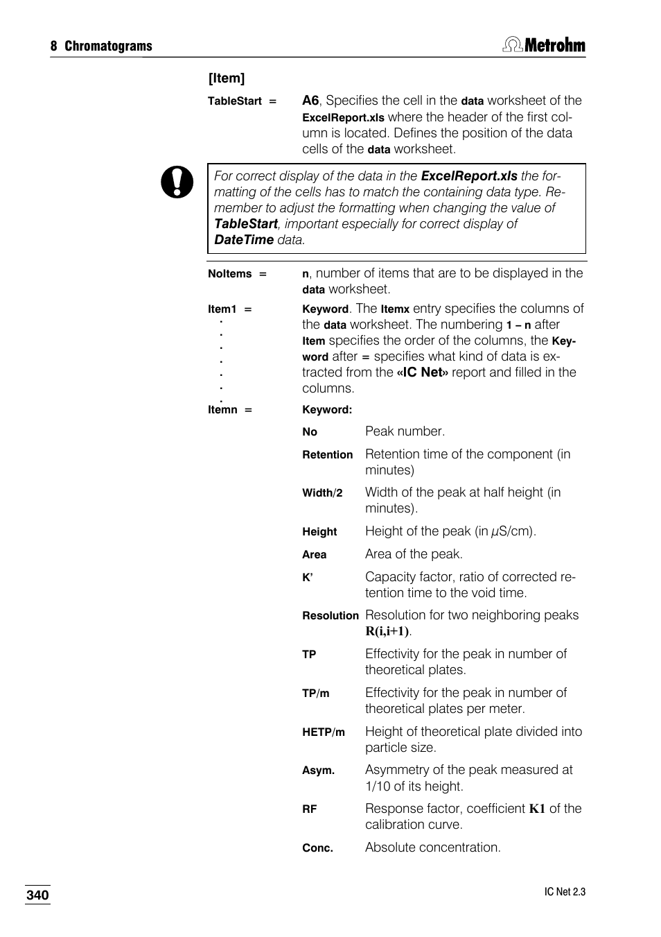 Metrohm IC Net 2.3 User Manual | Page 350 / 389