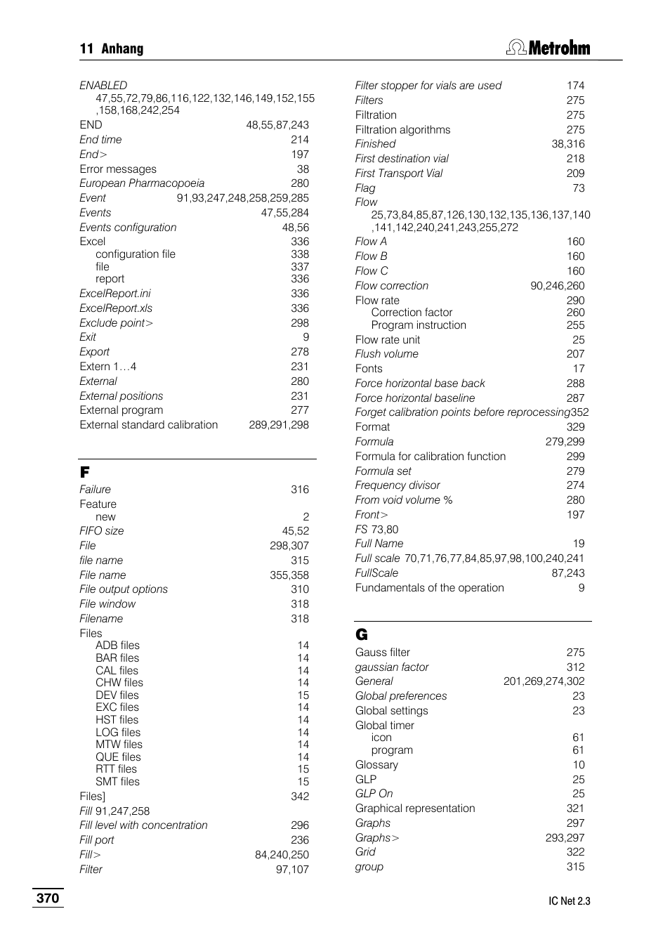 Metrohm IC Net 2.3 User Manual | Page 380 / 389