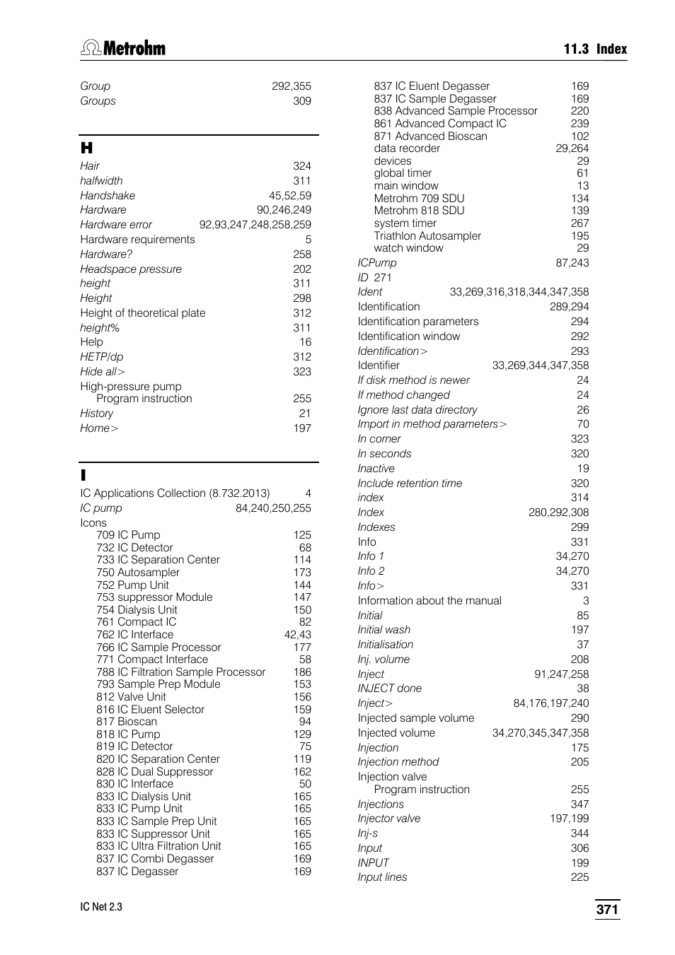 Metrohm IC Net 2.3 User Manual | Page 381 / 389